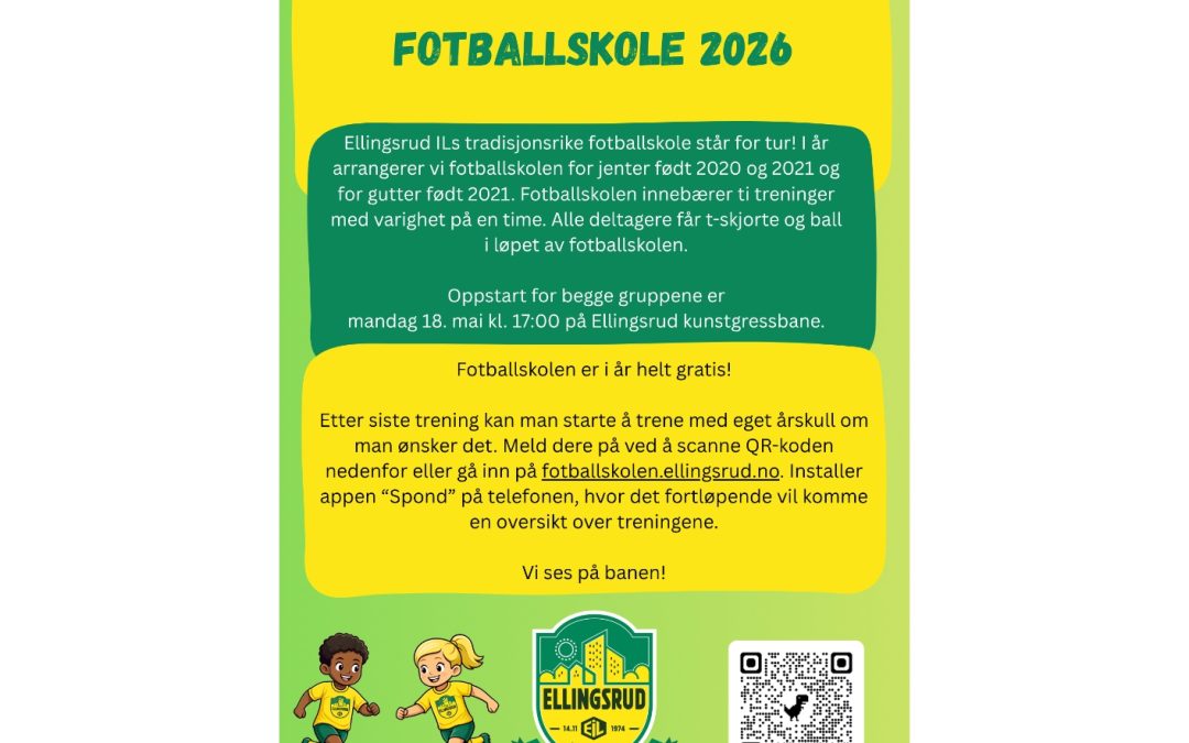 Fotballskolen 2026!